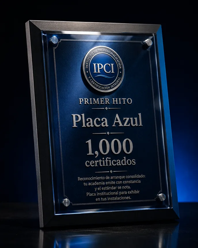 Placa Azul IPCIL — 1,000 certificados